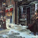 Christmas carol scene