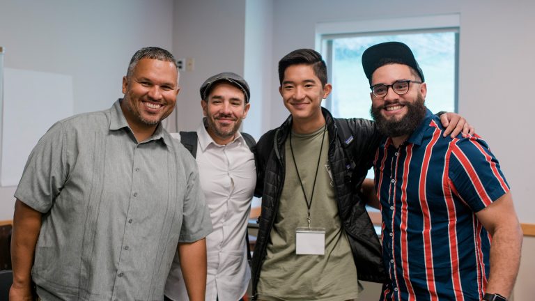 group of leader with young men from Philly