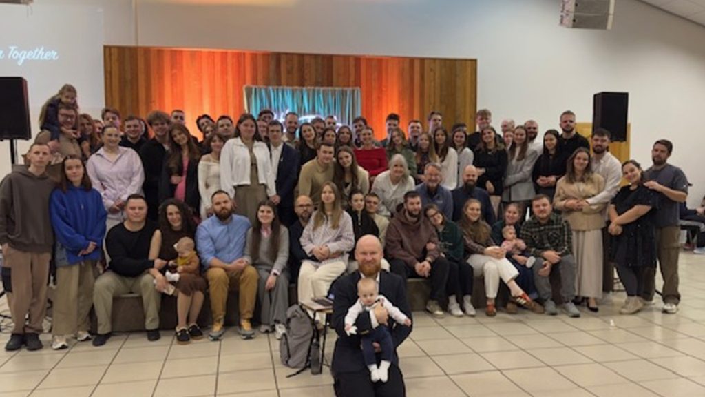 group of attendees at Ukraine's marriage retreat