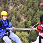 rappelling at camp