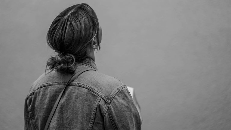 girl looking to the future